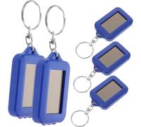 5 Pièces Lampe De Poche Solaire Led Miniature Torche Rechargeable Portable Avec Design De Porte Clés Pour Équipements De Plein Air Pour Camping Et Randonnée