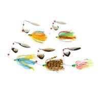 5 Pièces Leurre de Pêche Poisson 16g en Métal Émerillon et Hameçon | Appât Dur à Flash Visible, Imitation Poisson Blanc Blessé, pour Snakehead et Carp en Pêche
