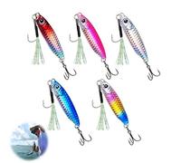 5 Pièces Leurres de Pêche Brochet 3D,Leurre Peche Carnassier, Artificiels en Plastique,pour Truite, Perche, Brochet, Sandre, Leurre Pêche Mer