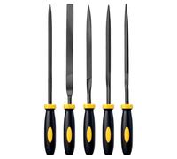 5 Pièces Lime De Précision Metal, Kit De Limes En Acier Carbone, Outils à Main Pour électriciens Et Pinceurs, Pour Manucure, Aiguisage Crochet à Poisson, Réparation De Clés, Aiguisage Trou De Verre