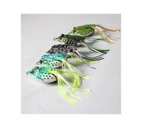 5 Pièces/Lot Grenouille Pêche Leurre En Plastique Souple Appât Haut Eau Manivelle Minnow Popper Attirail Basse Snakehead Receveur Appâts Ensemble Bionique