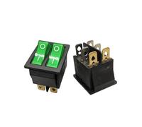 5 Pièces/lot KCD8 6PIN 16A 250V 20A 125V Double Interrupteur À Bascule Étanche Marche-arrêt KCD6 Interrupteur D'alimentation De Bateau(G-2D6P)