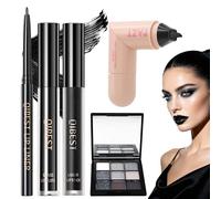 5 Pièces Lot Maquillage Gothique, Eye Liner Tampon, Rouge à Levre Noir