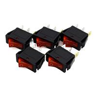 5 pièces lumière LED rouge 3PIN marche/arrêt G132 interrupteur à bascule de bateau 15A/250V 20A/125V voiture tableau de bord camion RV ATV maison interrupteur industriel