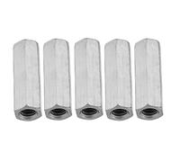 5 pièces M12 vis zinc allongé écrou hexagonal vis fil bielle capuchon de connexion écrou de joint (M12 * 50 côté opposé 15)