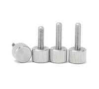 5 pièces M2 M2.5 M3 M4 M5 M6 304 vis à oreilles en acier inoxydable tête moletée boulon de réglage manuel, M3x20mm