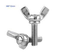 5 pièces M6 DIN316 304 vis papillon en acier inoxydable (M6*12)