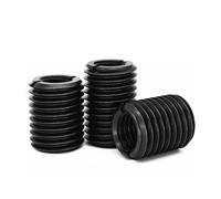 5 pièces M9 M11 304 en acier inoxydable/45# acier fendu filetage interne et externe inséré manchon adaptateur écrous de conversion(45# Steel,M10x1.5-M14x1.5x20)