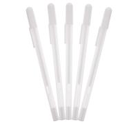 5 Pièces Marqueur Cutané Imperméable à Pointe Fine | Plastique Blanc, Marquage Précis, Nettoyage Facile, Applications Beauté et Pochoirs Tatouage, Sûr