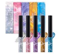 5 pièces Mascara scintillants - de cils anti-bouffes de 5 ml | Maquillage des yeux, femmes Mascara brillantes pour les cils Cosplay de l'adolescence du mariage de mariage | Look chatoy