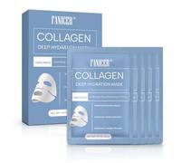 5 Pièces Mask Collagen, Masque Hydratant Visageet, Skincare Nourrissants Masque, Masque Daily Care, Tissu Booster D'Éclat, Beauté apaisants Mask, pour Tous les Types de Peau