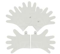 5 Pièces Masque Mains Exfoliant Hydratant et Adoucissant Blanc | PE PP et Tissu, Soin Nourrissant pour Mains Sèches, Usage Beauté à Domicile, Lot Pratique