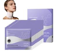 5 Pièces Masque pour le Cou, Correction Double Menton et Fermeté de la Peau, Masques Raffermissants Anti-Rides, Peptides et Acide Hyaluronique, Hydratation Intensive et Lifting Immédiat (10pc)