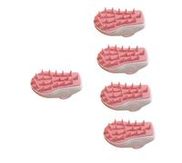 5 Pièces Massage Silicone Durable de Lavage Portable pour Shampoing Massage Scalp pour Utilisation Sèche Humide Relaxant