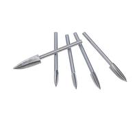 5 Pièces Mèches de Sculpture, Foret Fraise Racine, Outils de Sculpture sur Bois et Gravure pour Outils Rotatifs artisans, sculpteurs, bricolage créatif, loisirs manuels