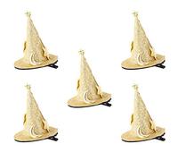 5 Pièces Mignonnes Mini épingles à Cheveux Chapeau de Sorcière - Clips d'accessoires pour Cheveux d'Halloween Parfaits pour les Décorations de Fête Cosplay, Halloween et un