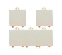 5 Pièces Mini Chevalet Pliable en Bois Blanc, Présentoir | Installation Rapide, Format Léger et Stable sur Table, Adapté aux Enseignants, Restaurateurs et Ateliers Artistiques