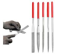 5 Pièces Mini Jeu de Limes à Aiguille Diamant, Mini Limes à Aiguille Diamant, 140 mm Limes à Aiguilles Diamantées, avec Revêtement de Précision, pour Bois, Métal, Bricolage Modelisme Bijoutier