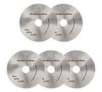 5 Pièces Mini Lame De Scie Circulaire 50mm HSS Disques De Roue En Acier À Grande Vitesse 10mm Ouverture Pour Bois Aluminium Plaque Métallique Outil De Coupe