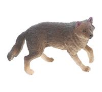 5 Pièces Mini Loup En Plastique Décoration Statue