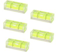 5 Pièces Mini Niveaux à Bulle, Niveau de Précision Carré, 15x15x40 mm, Petit Niveau à Bulle, Small Spirit Level, Petits Outils de Mesure pour Têtes d'Appareil Photo, Instruments de Précision, Camping