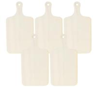 5 Pièces Mini Planche Poignée en Bois, Plateau Décoratif | Surface Lisse et Bien Polie, Usage Maison et Table, Idée Bricolage pour Garçon et Filles, Service Fruits