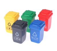5 Pièces Miniature Poubelle Mini Poubelle Mini Poubelle Modèle Poubelle Camion Poubelle Petite Poubelle Modèle De Scène Miniature Éducatif Précoce pour Les Enfants Jouets