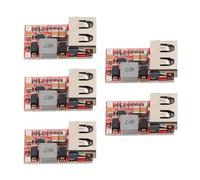 5 Pièces Module Abaisseur USB DC-DC 6-24v vers 5v 3a | Diode Anti-inversion, Redressement Synchrone, Indicateur Rouge, pour Caméra de Tableau de Bord et Batterie
