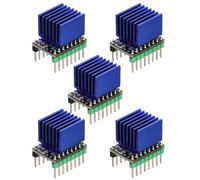 5 Pièces Module de Commande Moteur Pas à Tmc2225 42, Silencieux | Carte Contrôleur Abs, Dissipation Thermique Améliorée, pour Électronique D'imprimante 3d, Grand Radiateur