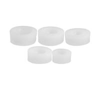 5 Pièces Moule en Silicone pour Visage de Poupée, Bricolage | Blanc, Flexible et Léger, Expressions Réalistes, pour Argile Diy, Loisirs Créatifs en Famille