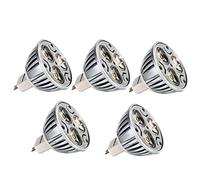 5 pièces MR16 GU5.3 LED Lampes 3W 240 Lumen 3000K Blanc Chaud Equivalente à Halogène 25W SMD LED Ampoules Angle du faisceau 60º AC/DC 12V