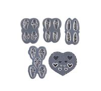 5 Pièces Nail Arc Moule brosse à ongles clou moule de décoration d'ongles moules de manucure 3d outil gel ongles gel nail moules à ongles créatifs vernis à ongles Gel de silice Ipetboom