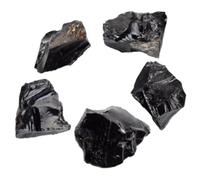 5 Pièces Obsidian Stones Décor Naturel Obsidienne Irregulière pour Diffusion Décoration de Art pour Yoga