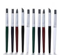 5 pièces outil de peinture de sculpture, stylo de façonnage d'argile de silicone outil de sculpture d'argile à tête souple ensemble de poterie de sculpture bricolage pour la