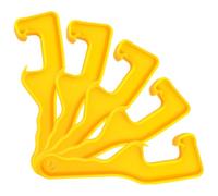 5 Pièces Ouvre-seau à Peinture Puissant, Plastique Jaune | Réduit L’effort à Main, pour Seaux de 5 Gallons et Bouteilles D’eau, Usage Maison
