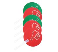 5 Pièces Pagaie de Vote pour Enseignants, Pouces Haut et Bas, Plastique | Outil Léger Main, Vert et Rouge, pour Leçons, Discussions, Évaluations et Réponses Oui Non