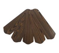 5 Pièces Pale de Ventilateur de Rechange en Bois, Double Face, 8mm | Entraxes 66 et 88mm, pour Moteurs et Bras Compatibles, Finition Veinée, Rénovation Moderne, Bureau ou Logement