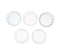 5 Pièces Palette de Vernis à Ongles Fleur Acrylique pour Mélange | Salon Beauté et Maquillage, Support Soigné pour Pigments, Présentoir Stylos Nail Art, Design Unique