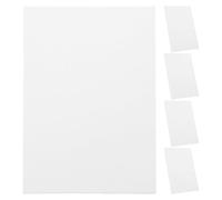 5 Pièces Panneau de Toile à Peindre 8x10 pour Artistes Débutants | Bois et Coton, Surface Lisse Texturée, Atelier ou Croquis Extérieur, Blanc, pour Acrylique et Huile