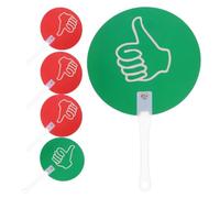 5 Pièces Panneaux de Vote en Plastique Rouge Vert pour Enseignants | Réponse Rapide, Activités Esl, Apprentissage en Groupe, pour Choix Multiples