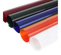 5 Pièces Papier Filtre de Couleur Rouge en Polyester | Film Polyester Réutilisable, Change la Couleur Lumière, Effets Spéciaux, Décoration Publicitaire et TV