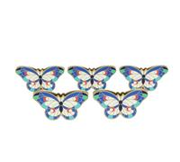 5 pièces papillon trombone en métal pinces à livres pinces à reliure Vintage indésirable Journal Clips cahier accessoires décoratifs Clips pour bureau maison bricolage