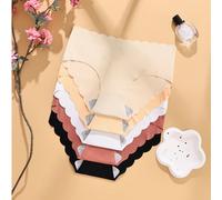 5 pièces/Paquet Culottes taille basse pour femmes, design à ourlet ondulé - Tissu doux et extensible, sous-vêtements quotidiens confortables de couleur unie, slips décontractés L,M,S,XLAnimalTissu tri