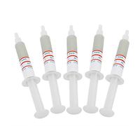 5 Pièces Pâte de Diamant de Meulage de Diamant Pâte de Polissage de Pâte de Diamant de 0,5 Micron Composé de Rodage Pâte Abrasive Tube D'aiguille W1 (polissage miroir 8000 mesh)