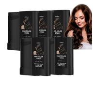 5 Pièces Peigne Coloration 2-en-1 Portable | Etanche, Résistant à la Transpiration | Couverture Instantanée Gris & Rafraîchissement Racines | Sûr, Pratique, Facile pour Tous (5PCS-BLACK)