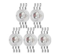 5 Pièces Perles de Lampe LED Smd 3w Rgb sans Outil | Haute Luminosité pour Effets Scéniques, Usage pour Dj Mobile et Éclairage Théâtre, Plastique et Métal