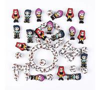 5 pièces Perles focales en silicone K-pop Demon Hunter pour chaînes de sucettes DIY pour bébé, clips, stylos, porte-clés, jouets et accessoires de bijoux 2308