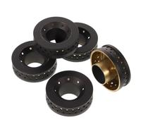 5 Pièces Petit Couvercle de Brûleur à Gaz en Cuivre pour Noyau | Capuchon Protecteur, Flamme Stable, Usage la Cuisine, pour Petits Brûleurs et Cuisinière à Gaz, Couleur Or