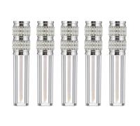 5 Pièces Petit Flacon de Gloss à Lèvres 5ml Argenté, Portable | ABS Ornements, Usage Quotidien et Voyage D’affaires, DIY Couleur, Facile à Emporter