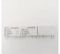 5 pièces petit relais de puissance Hf49fd-005-1h12 Hf49fd 012-1h2 024-1h12 Dc5v 12v 24v(HF49FD-012-1H12)